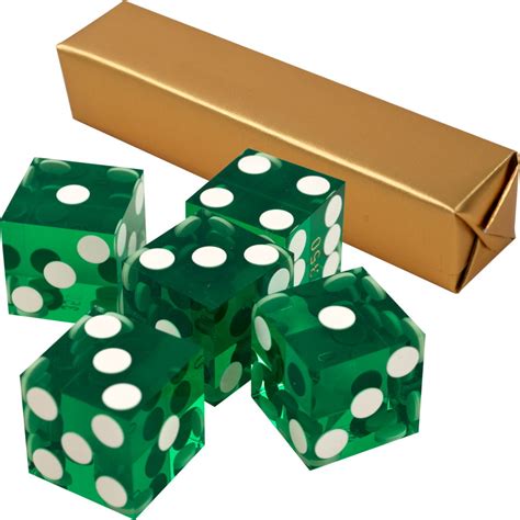  green casino dice